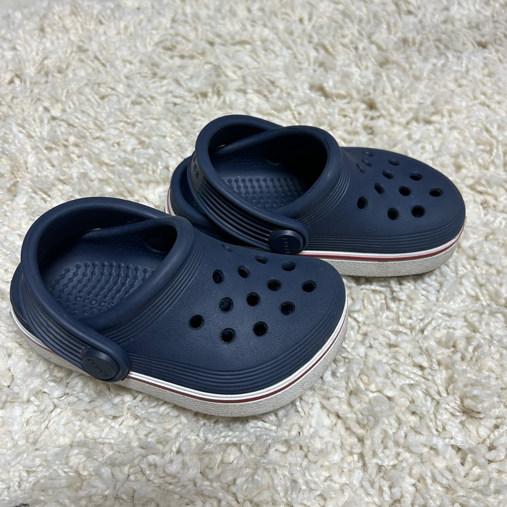 Kids Navy Blue Clogs